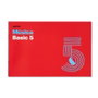 ADDITIO Bloc de música Basic 5 pentagramas Rojo